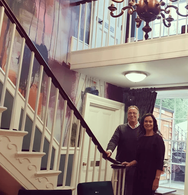 Helen Webb and Richard Jones at Ingleside House